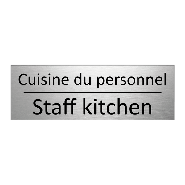 Cuisine du personnel - Staff kitchen