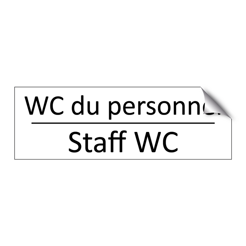 WC du personnel - Staff WC