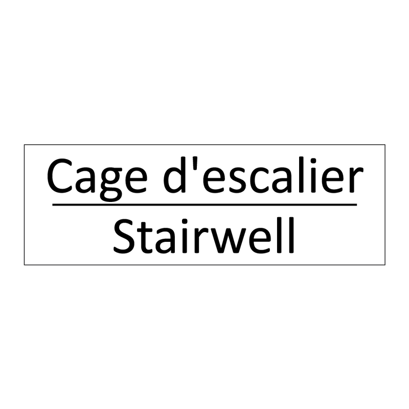 Cage d'escalier - Stairwell