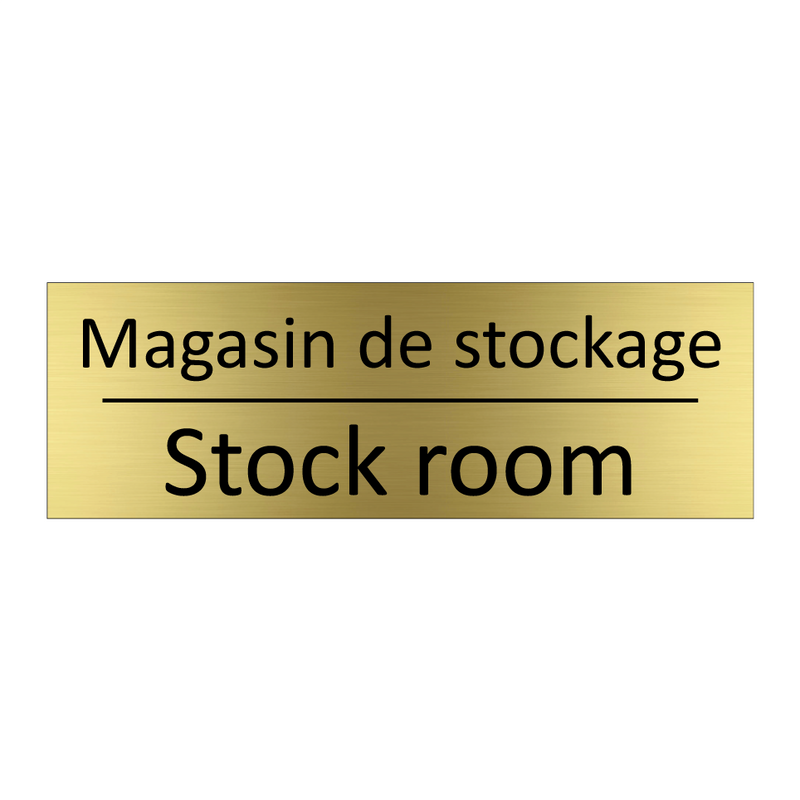 Magasin de stockage - Stock room
