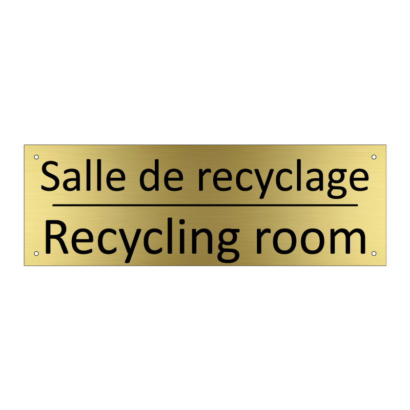 Salle de recyclage - Recycling room