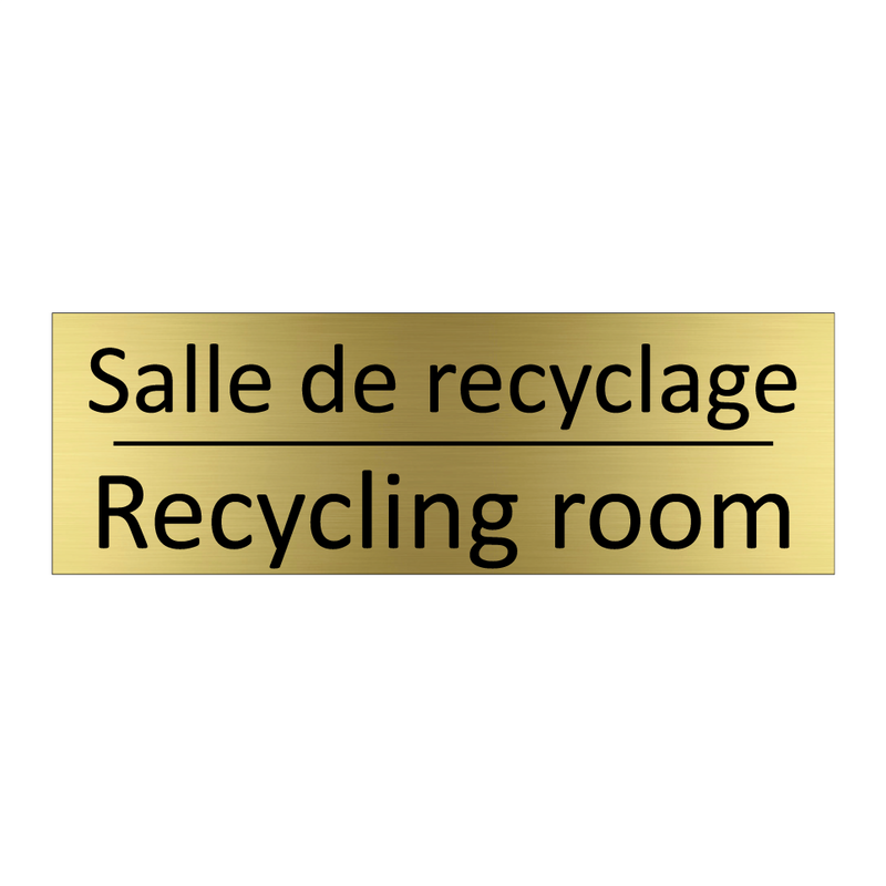 Salle de recyclage - Recycling room