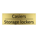 Casiers - Storage lockers
