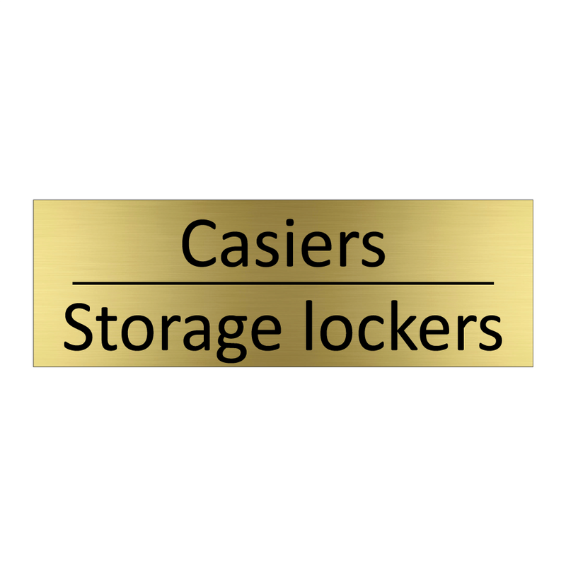 Casiers - Storage lockers