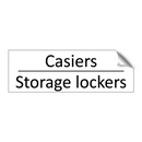 Casiers - Storage lockers