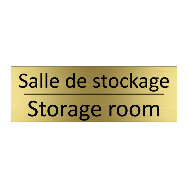 Salle de stockage - Storage room