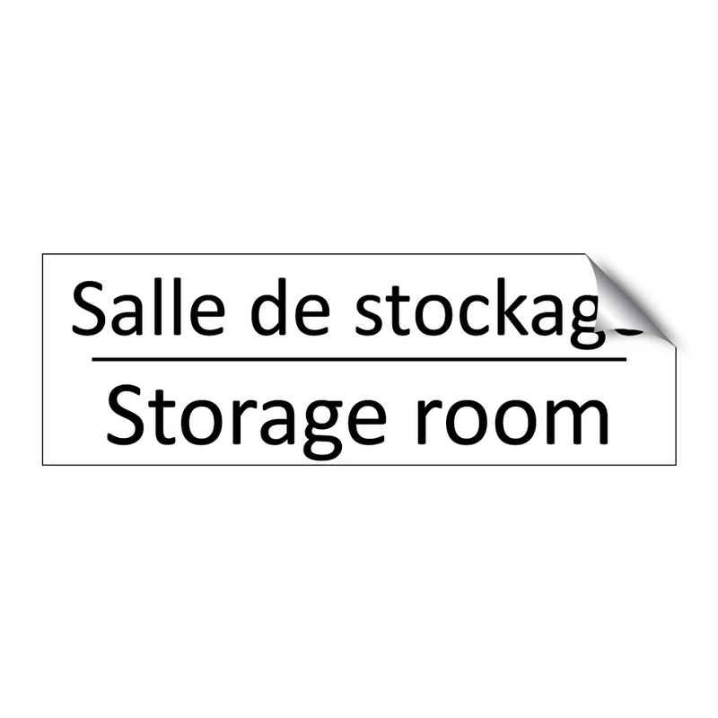 Salle de stockage - Storage room