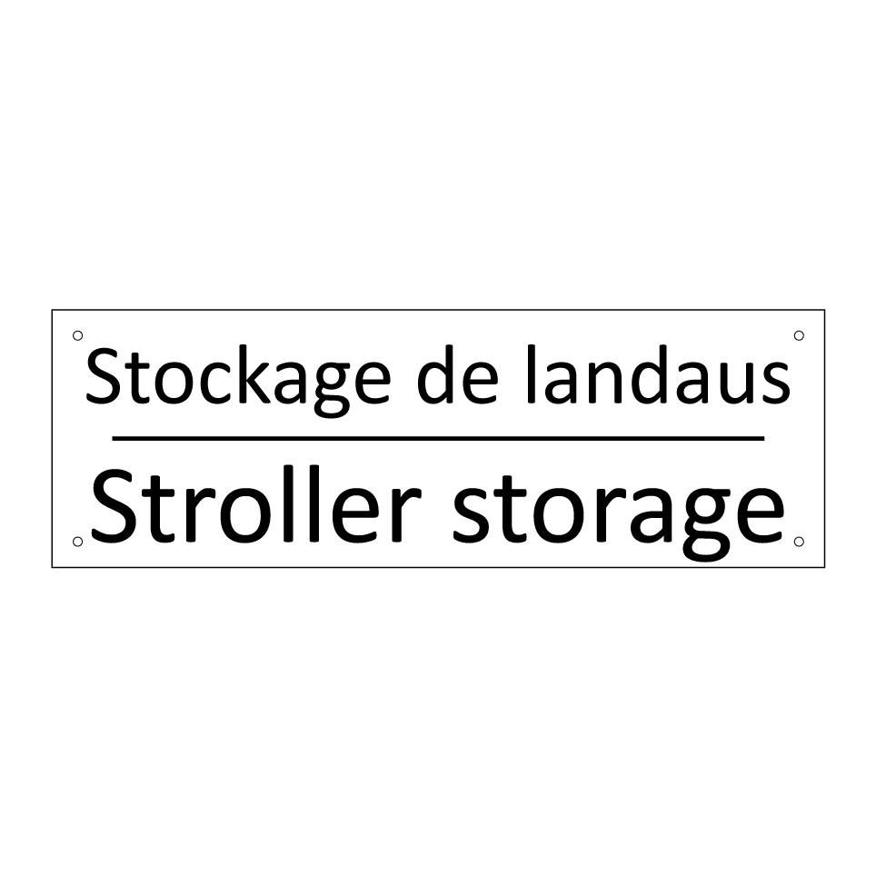 Stockage de landaus - Stroller storage