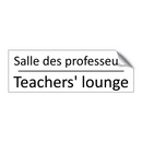 Salle des professeurs - Teachers' lounge