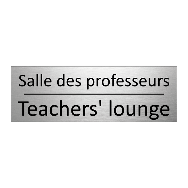 Salle des professeurs - Teachers' lounge