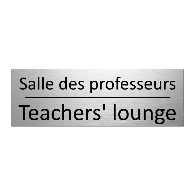 Salle des professeurs - Teachers' lounge