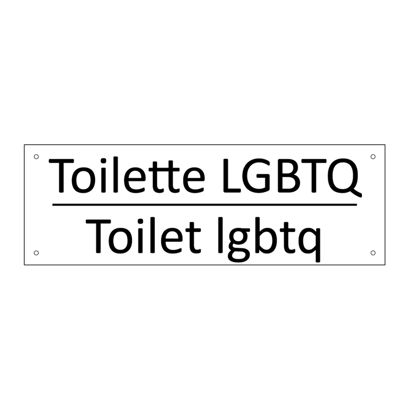 Toilette LGBTQ - Toilet lgbtq