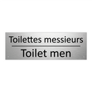 Toilettes messieurs - Toilet men