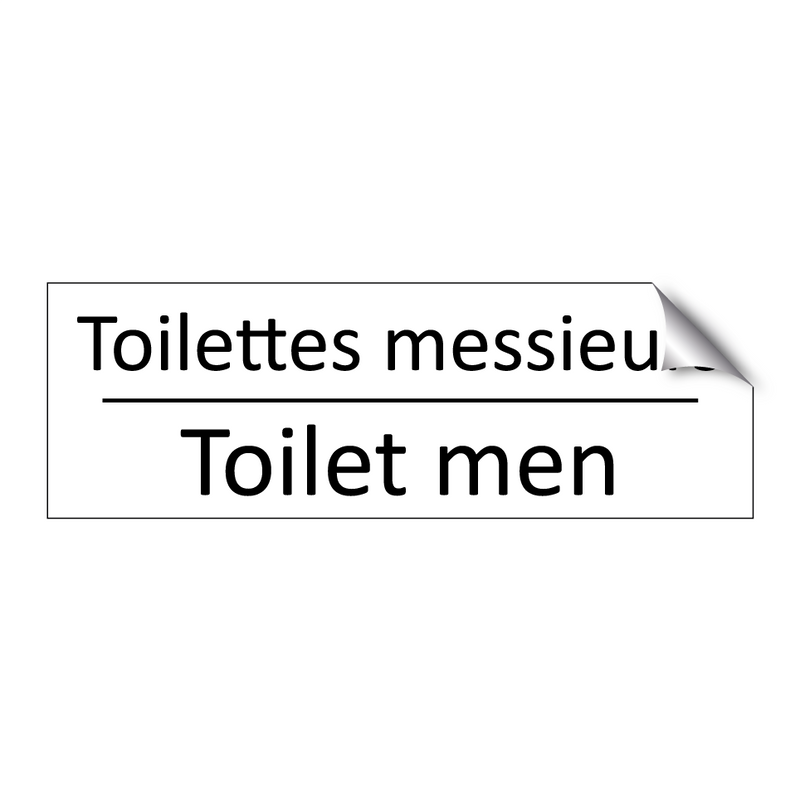 Toilettes messieurs - Toilet men