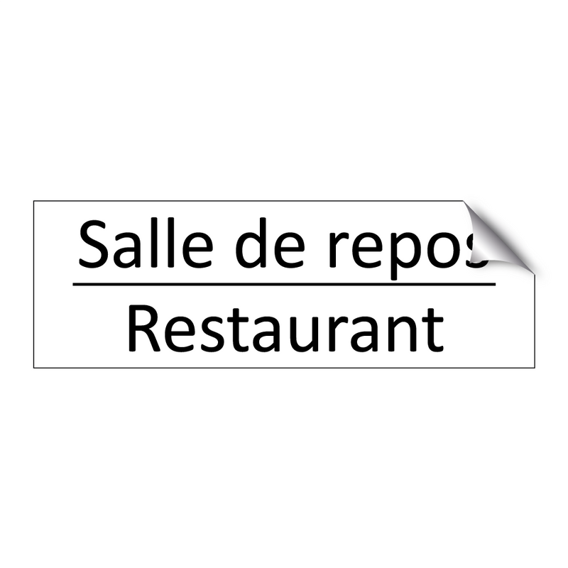 Salle de repos - Restaurant