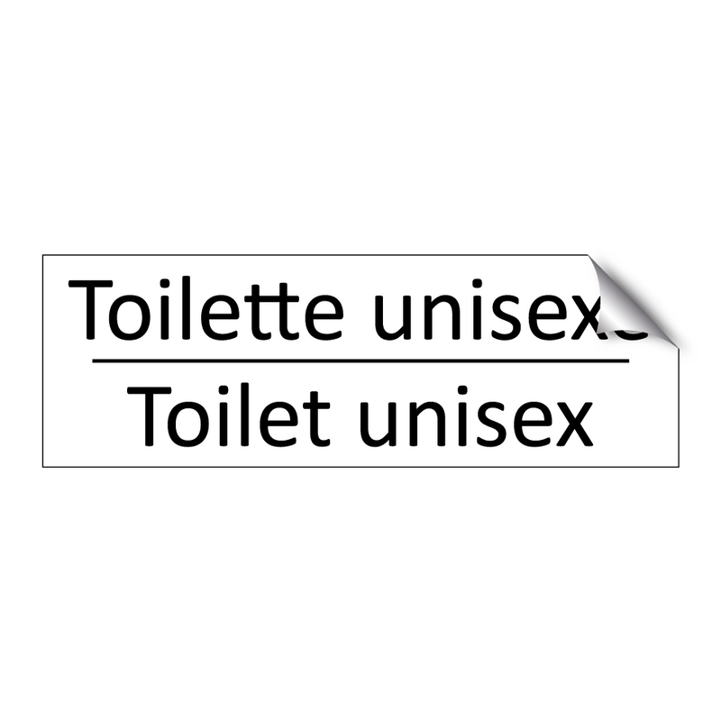 Toilette unisexe - Toilet unisex