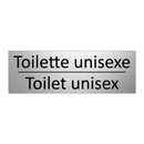Toilette unisexe - Toilet unisex