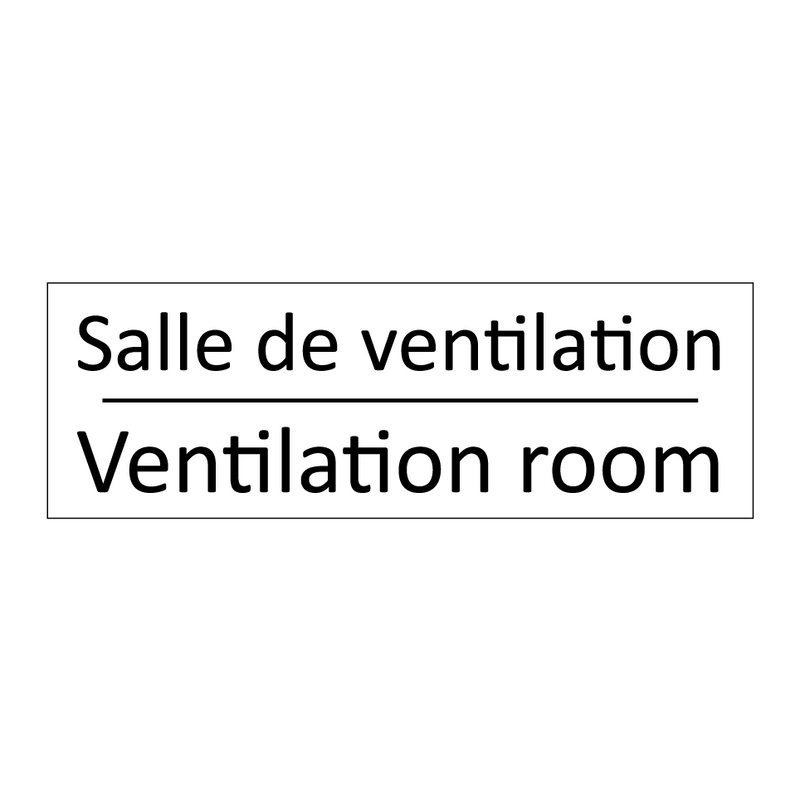 Salle de ventilation - Ventilation room
