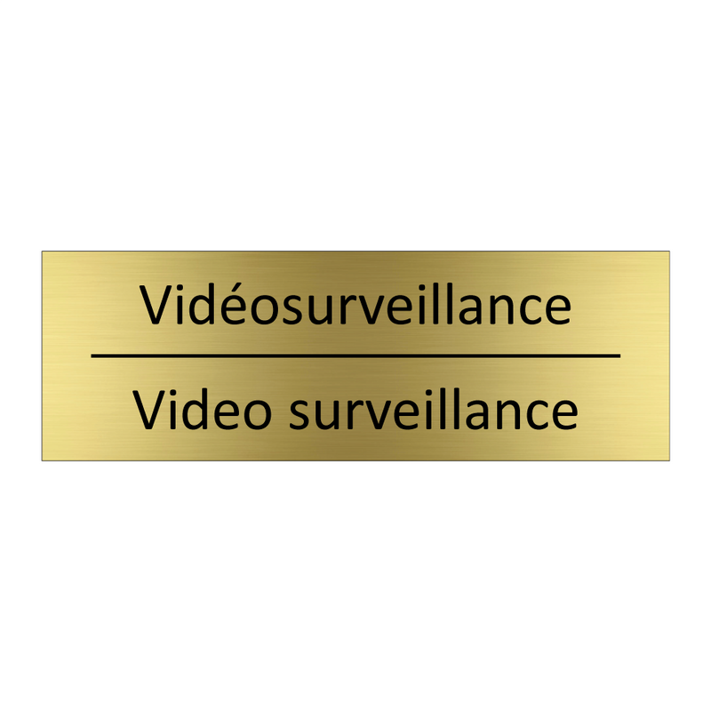 Vidéosurveillance - Video surveillance