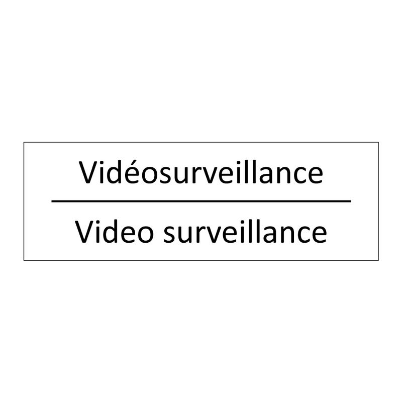 Vidéosurveillance - Video surveillance