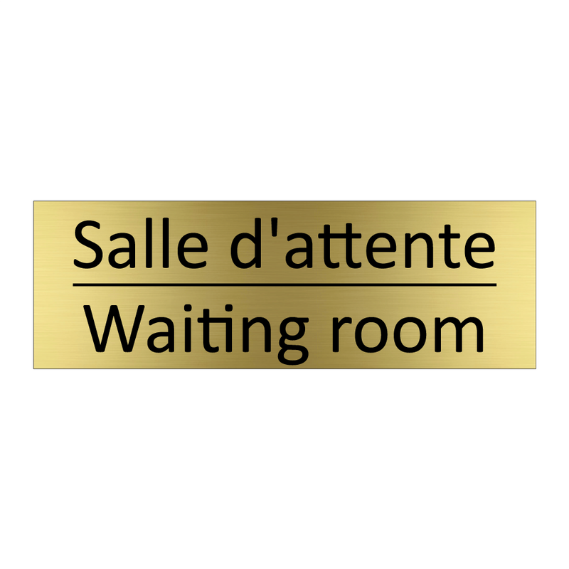 Salle d'attente - Waiting room