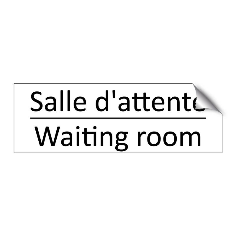 Salle d'attente - Waiting room