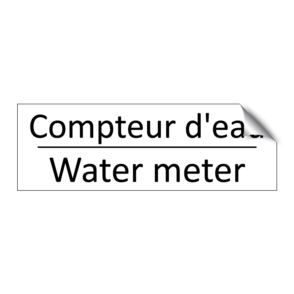 Compteur d'eau - Water meter
