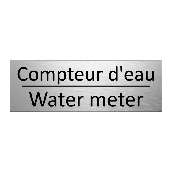 Compteur d'eau - Water meter