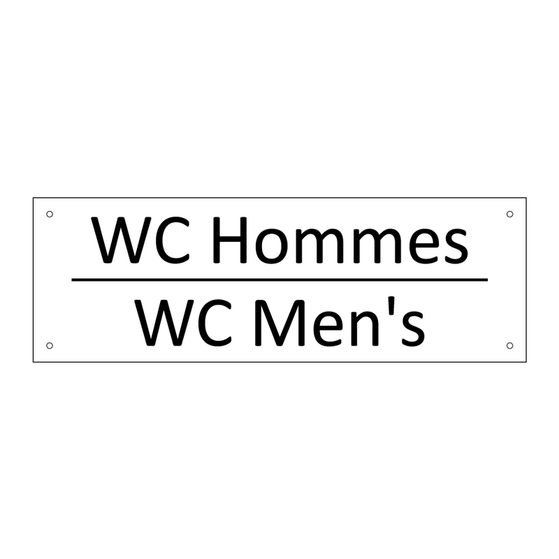 WC Hommes - WC Men's