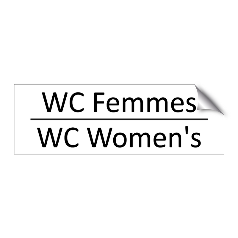 WC Femmes - WC Women's