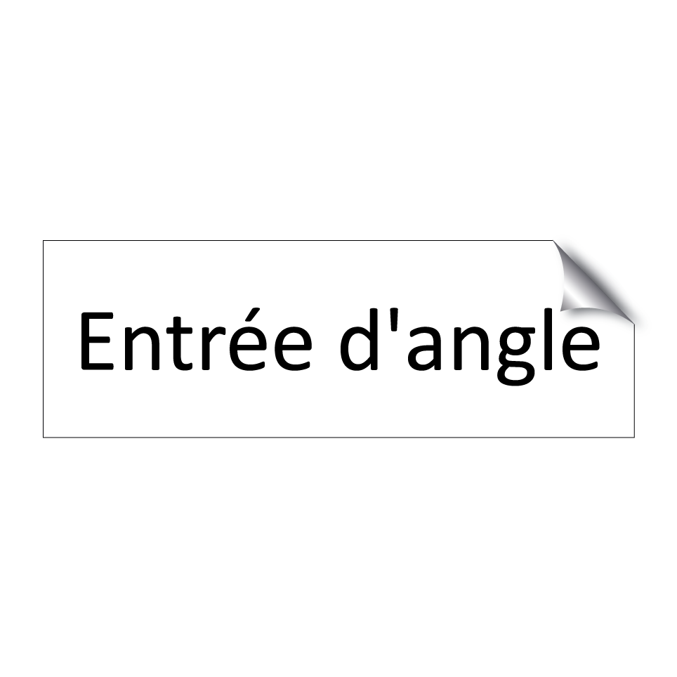 Entrée d'angle