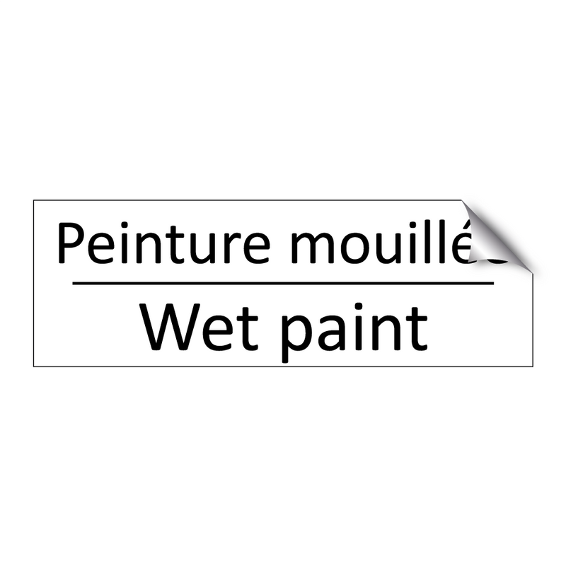 Peinture mouillée - Wet paint