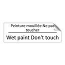 Peinture mouillée Ne pas toucher /.../ - Wet paint Don't touch
