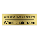 Salle pour fauteuils roulants - Wheelchair room