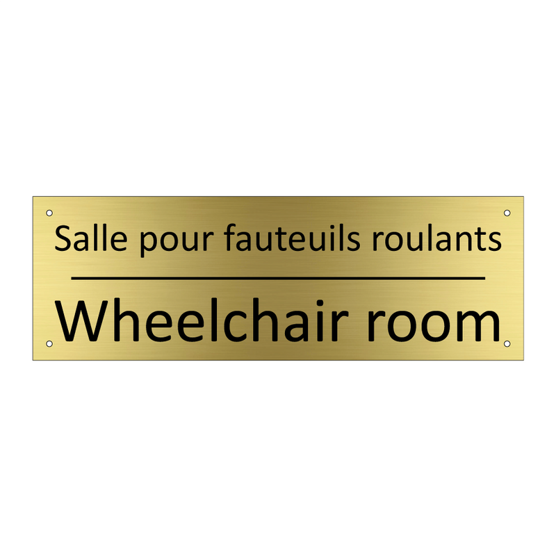 Salle pour fauteuils roulants - Wheelchair room