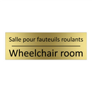 Salle pour fauteuils roulants - Wheelchair room