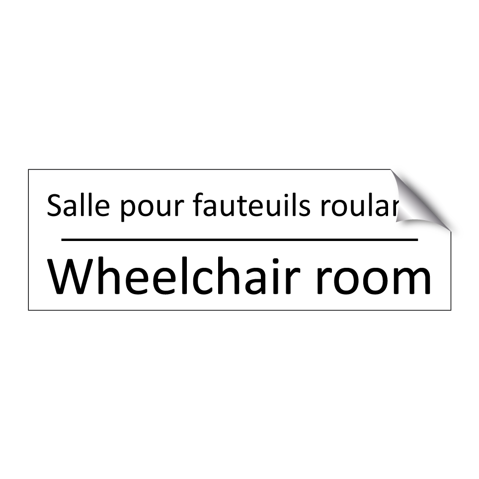 Salle pour fauteuils roulants - Wheelchair room