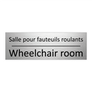 Salle pour fauteuils roulants - Wheelchair room