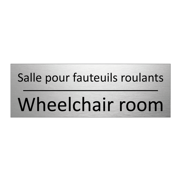 Salle pour fauteuils roulants - Wheelchair room