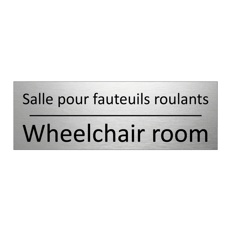 Salle pour fauteuils roulants - Wheelchair room