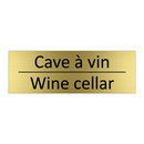 Cave à vin - Wine cellar
