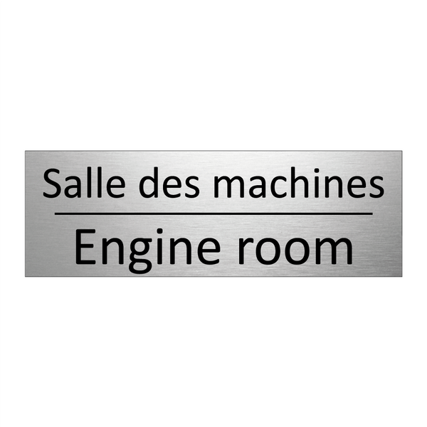 Salle des machines - Engine room