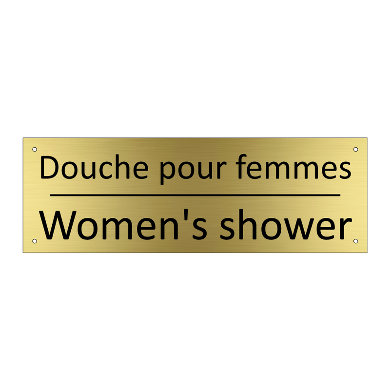 Douche pour femmes - Women's shower