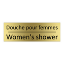 Douche pour femmes - Women's shower