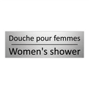 Douche pour femmes - Women's shower