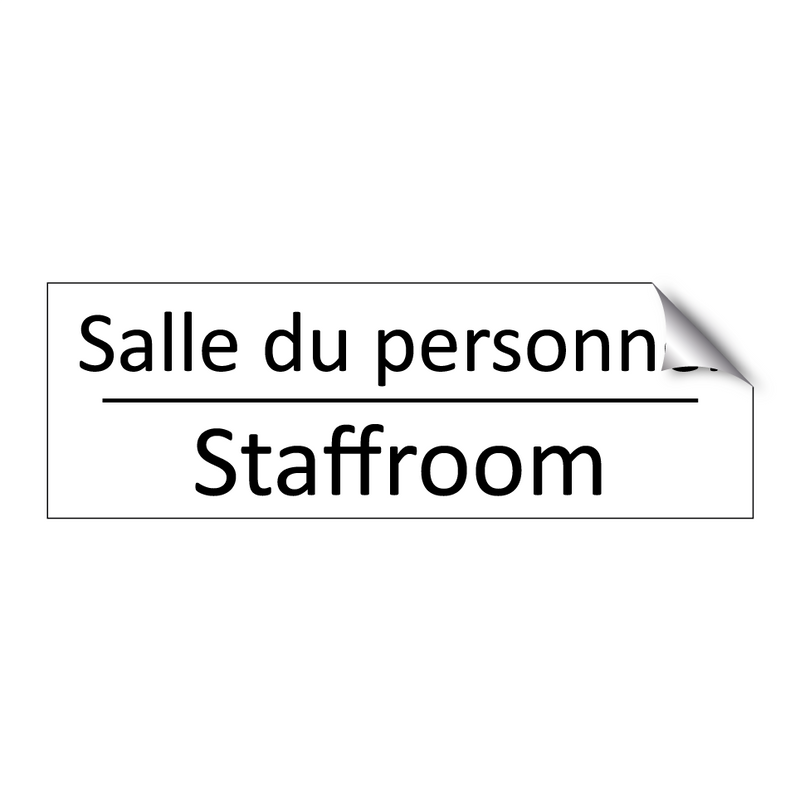 Salle du personnel - Staffroom