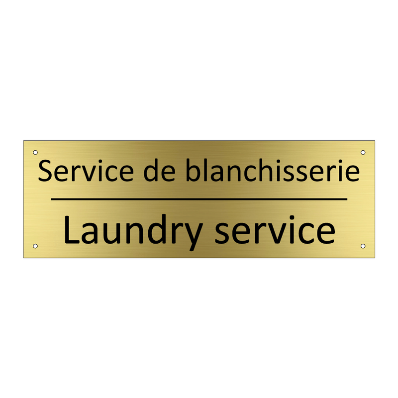 Service de blanchisserie - Laundry service