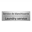Service de blanchisserie - Laundry service