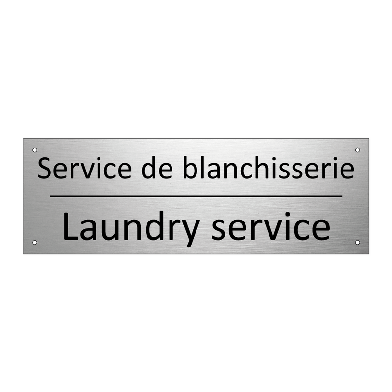 Service de blanchisserie - Laundry service