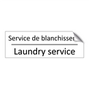 Service de blanchisserie - Laundry service
